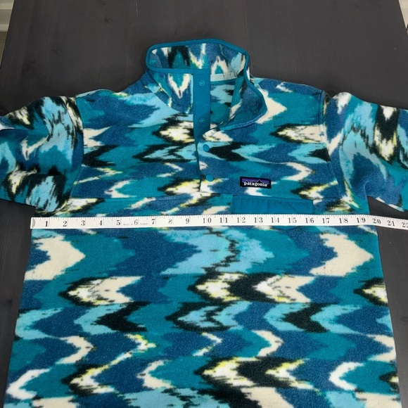 Patagonia Synchilla Snap-T Fleece Women’s Trout Tales Elwha Blue - Picture 7 of 9